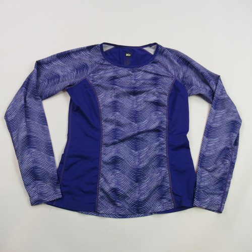 Camisa REI para mujer XS manga larga cuello redondo pulóver elástico entrenamiento