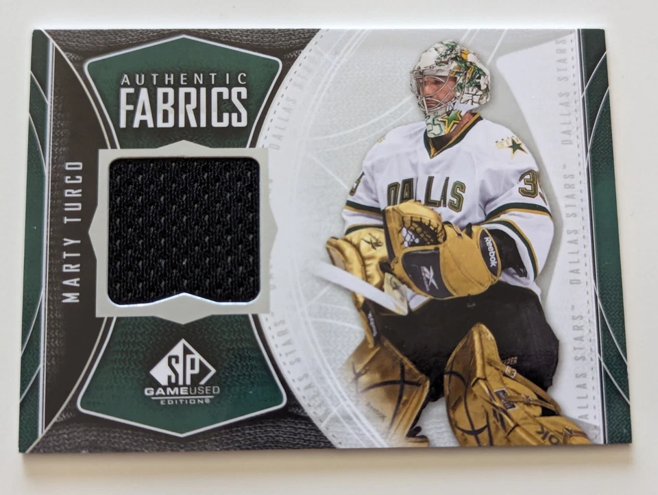 MARTY TURCO AUTOGRAPH SIGNATURE RELIC LOT PACIFIC UPPER DECK SP GAME USED FABRIC - Image 4 of 4