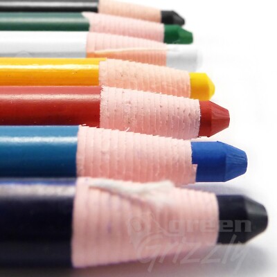 Crayons Gras Marqueurs Peel-off – Lot De 12, Pour Métal, Verre, Tissu, Facile à Effacer