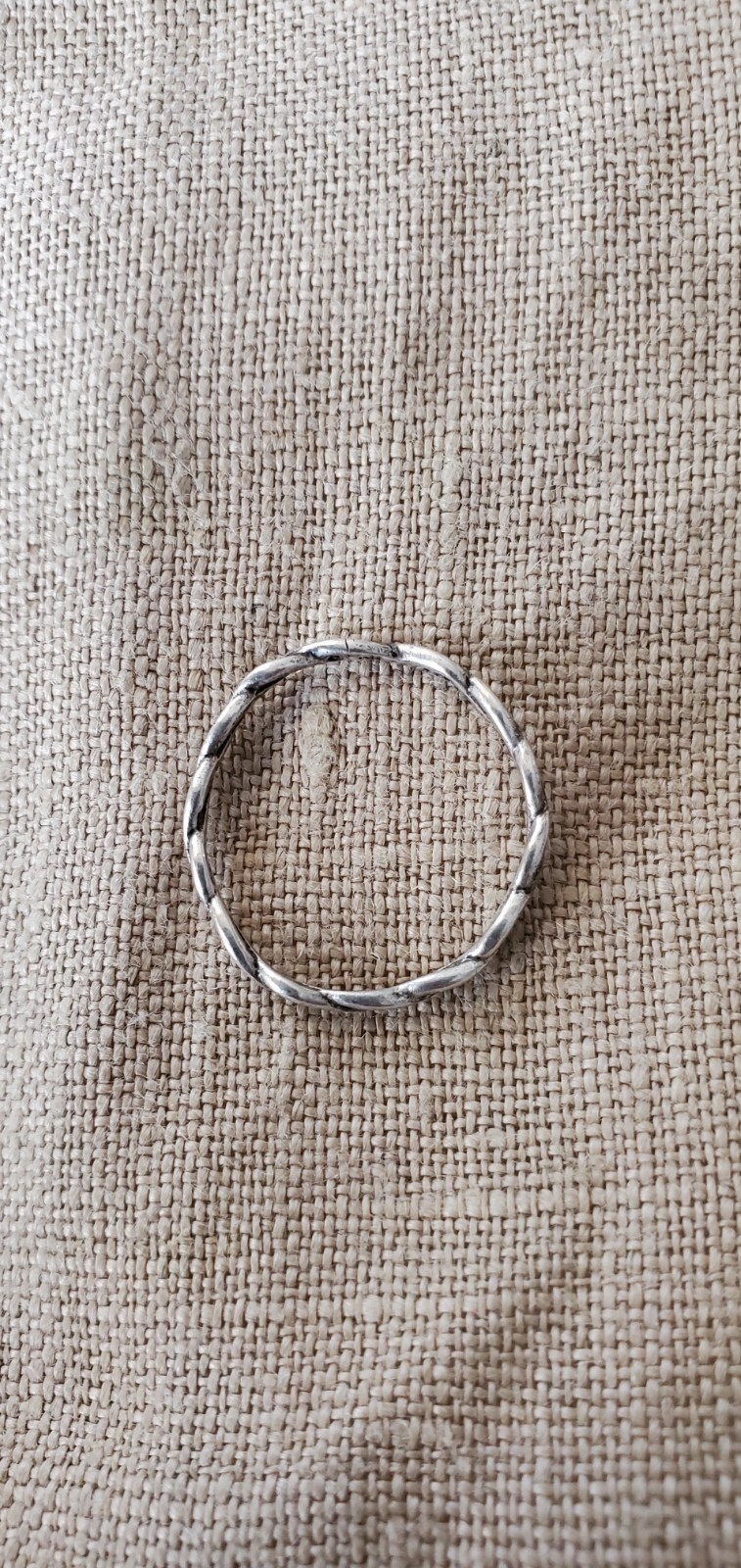 Handmade Twisted Silver Ring - image 5