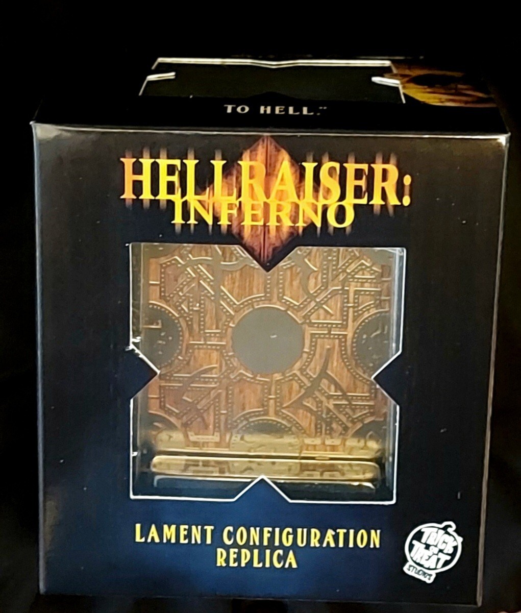 HELLRAISER INFERNO LAMENT BOX 1:1 PROP REPLICA (Redwood/Nickel) Trick or Treat