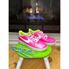 Nike Air Force 1 Low Pink Volt Aqua GS 6y