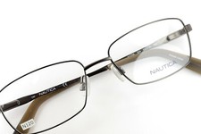 NAUTICA N7258 324 Olive Green 53-16-140 Eyeglass Frames Flex Hinges N120