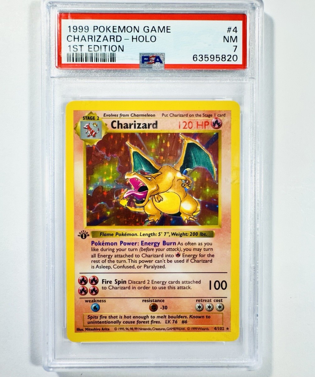 charizard pokemon card shadowless Pokemon Charizard (4/102) - Base - Shadowless - Holo main image 1