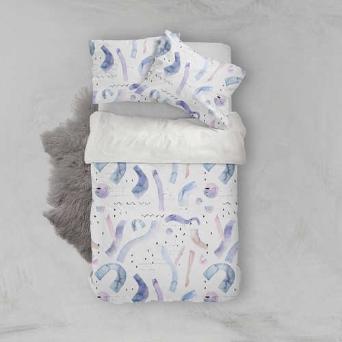 Oli Anderson Set Copripiumino Queen Trapuntato 3 Pezzi, Microfibra Leggera, Ricamo Bohémien, Grigio Chiaro, 228x228 Cm Con 2 Federe - 2