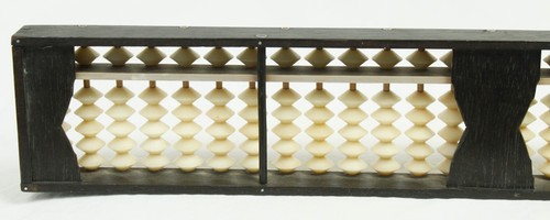Vintage 27 Column Japanese Abacus Soroban Wood Bead Counting Calculator - Picture 7 of 10