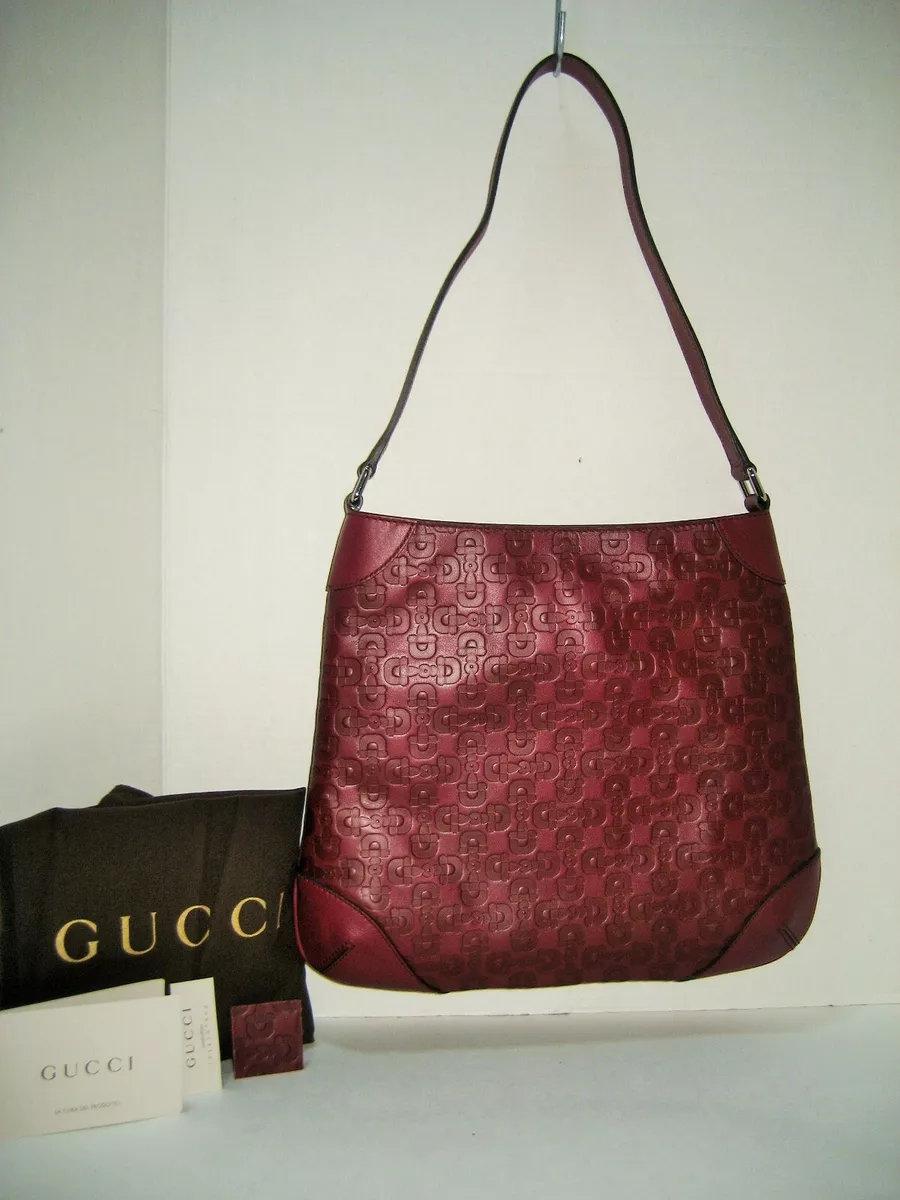 Gucci Vintage Black GG Canvas & Leather Shoulder Crossbody Bag NEVER CARRIED