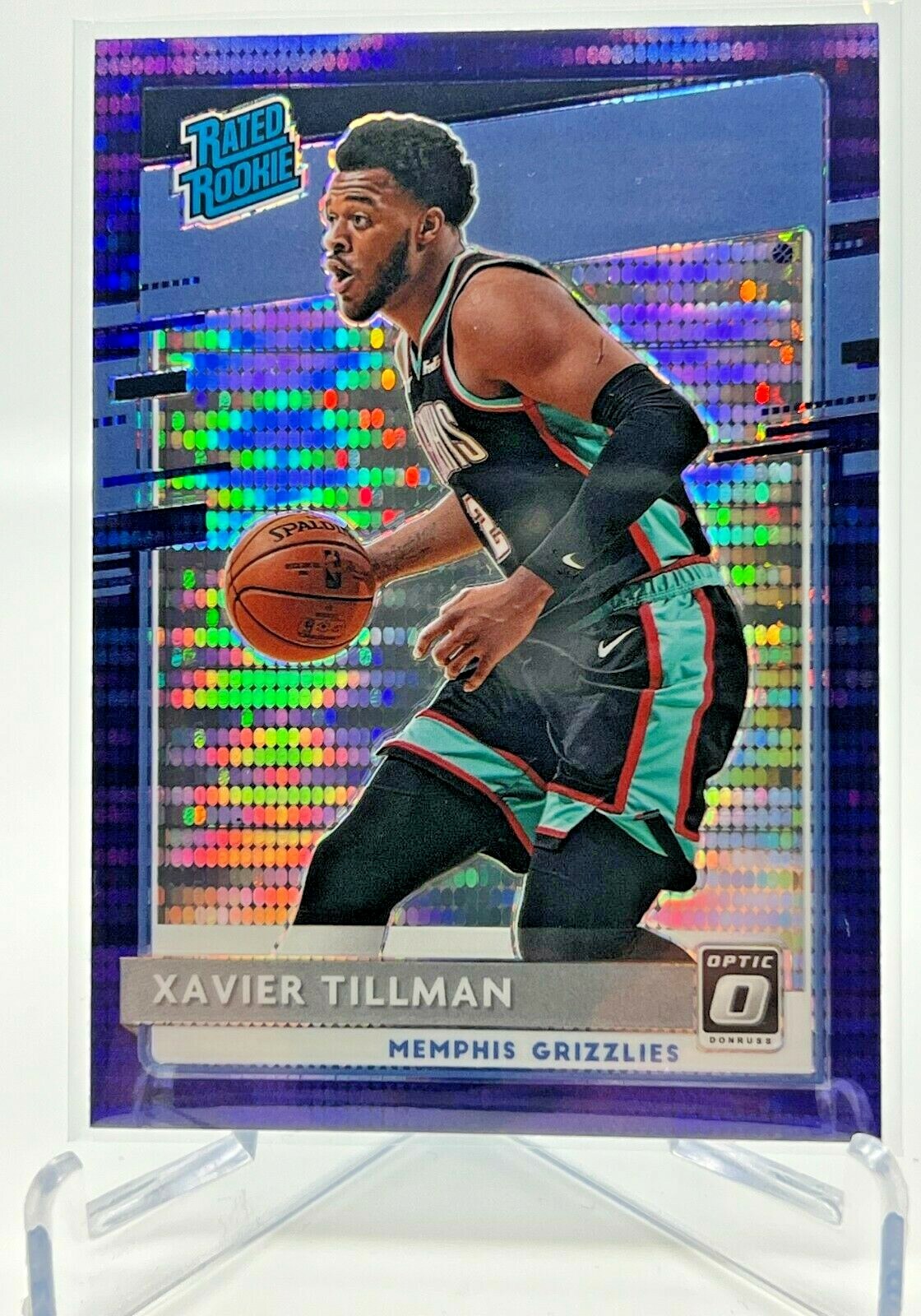 Xavier Tillman RC PURPLE PULSAR SP 2020-21 Panini Optic RATED ROOKIE #185