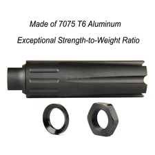 .308 .300BLK 300WIN 5/8-24 TPI Linear Compensator Muzzle Brake XL 4.5" Long