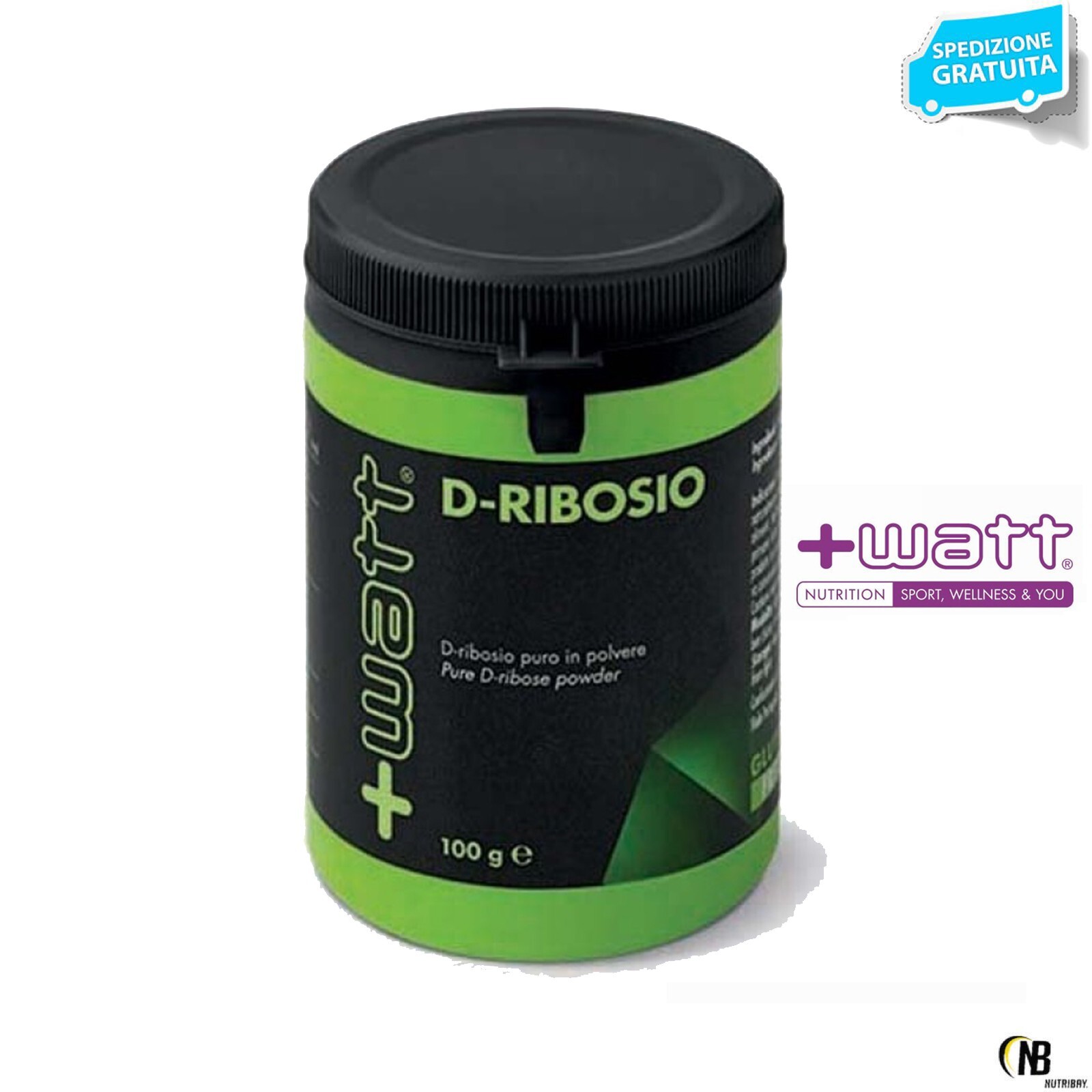 WATT D - RIBOSIO PURO 100 GR FAVORISCE ATP PRODUZIONE ENERGIA SPORT ENDURANCE