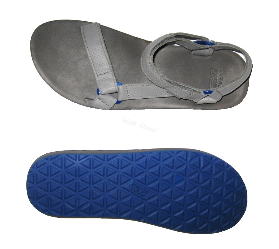 NEW TEVA SANDAL ORIGINAL UNIVERSAL MOTO GREY LEATHER SPORT