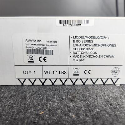 New Avaya Inc B100 Series Expansion Microphones Black #700501539