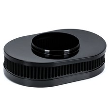 Black Air Cleaner 12 Washable Element For 5-18 Single Carb 4 Barrel