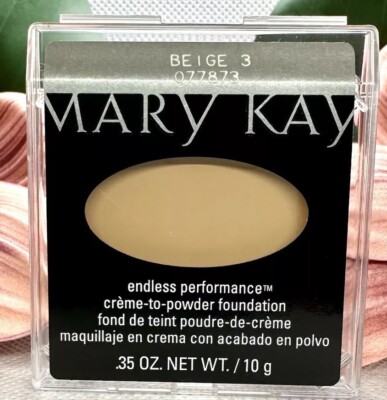Mary Kay Endless Performance BEIGE 3 NEW! Cream-to-Powder Foundation exp. 2026
