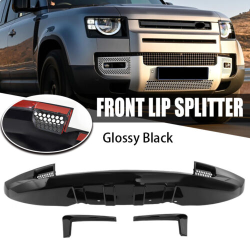 Alerón divisor de labios para parachoques delantero para Land Rover Defender 90 110 130 2020-2024. - Imagen 2 de 13