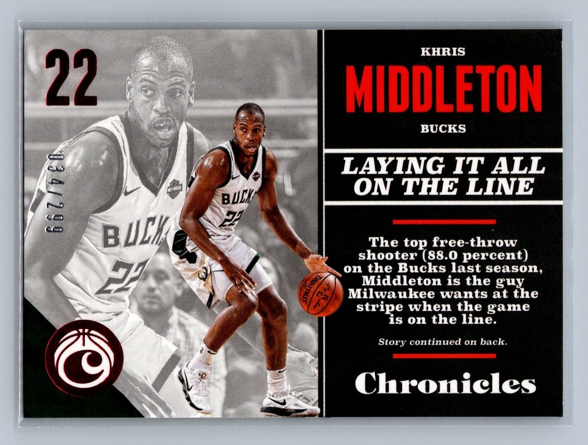 その他 Khris Middleton rc auto panini KHRIS MIDDLETON 2017-18 Panini Chronicles RED Parallel /299