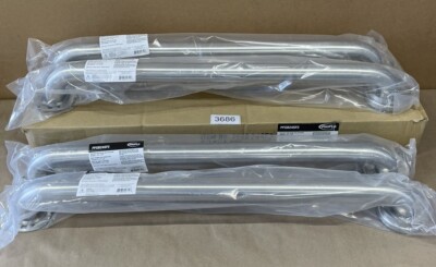 Case of 4 ~ ProFlo PFGB24SF2 ~ Grab Bar w/ Flange ~ 1-1/2  x 24  ~ Satin Finish