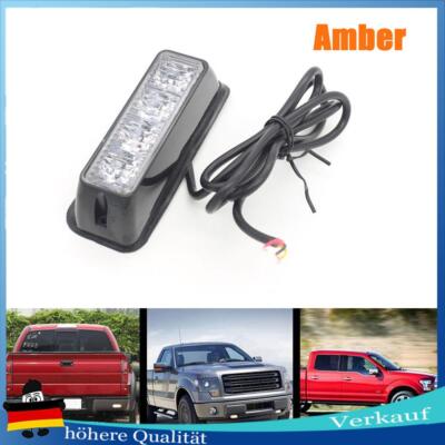 4 LED Car Truck Emergency Beacon Light Bar Hazard Strobe Warning 2 Flashing Mode