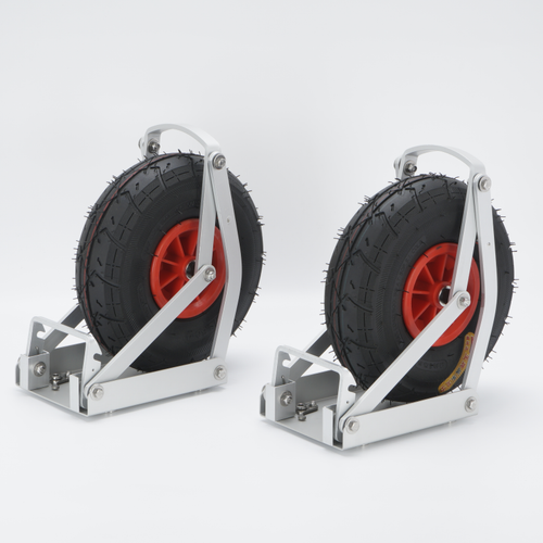 Rugged Heavy Duty Aluminium Launching Wheels, Quick Release Option, Boats Marine - Picture 5 of 12