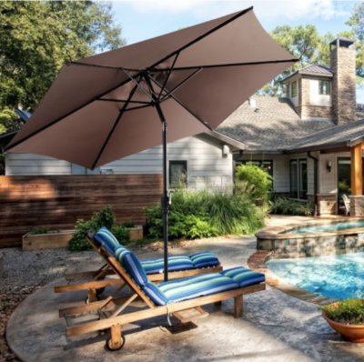 12 x 16 patio umbrella 9X12ft Hydraulic Cantilever Patio Umbrellas in 4 Colors