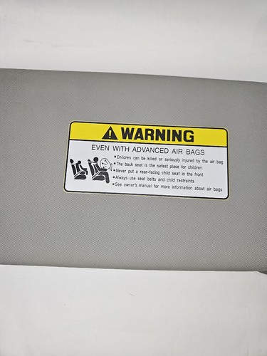 2006-2011 Hyundai Accent Driver Passenger Left Right Side Sun Visor Gray Vinyl - Foto 13 di 14