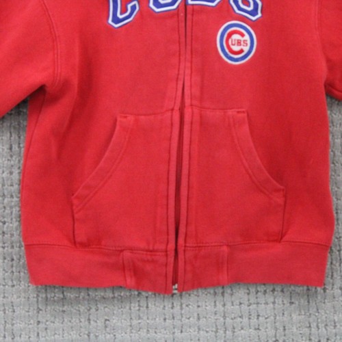 Vintage Adidas Hoodie Kids Youth XS Full Zip MLB Chicago Cubs Embroidered Y2k - Picture 4 of 10