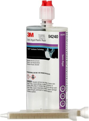 3M (04240, 4240) Semi-Rigid Plastic Repair Urethane - 200mL + 2 Nozzles (FRESH)