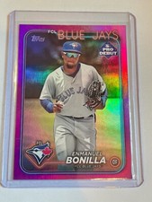 2024 Topps MLB Pro Debut Pink Refractor Enmanuel Bonilla Toronto Blue Jays /199