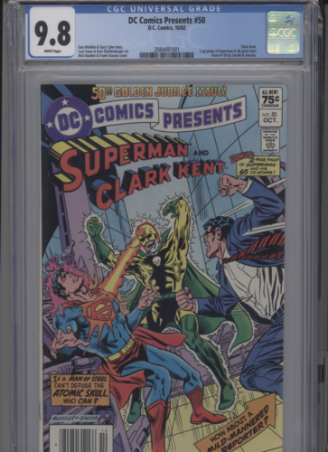 DC COMICS PRESENTS #50 MT 9.8 CGC CANADIAN PRICE VARIANT WHITE PAGES SWAN ART BU - Picture 1 of 1