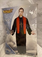 Spirit Halloween Priest Costume - Adult Size OSFM One Size Fits Most