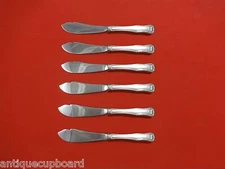 King by Kirk Sterling Silver Trout Knife Set 6pc. HHWS Custom Made 7 1/2"