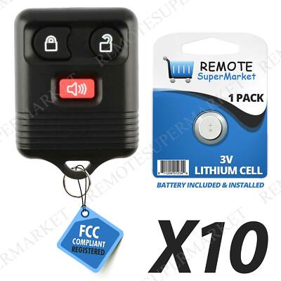 Lot 10 Wholesale Bulk Entry Remote Fob for Ford 98-15 Explorer 01-10 Sport Trac