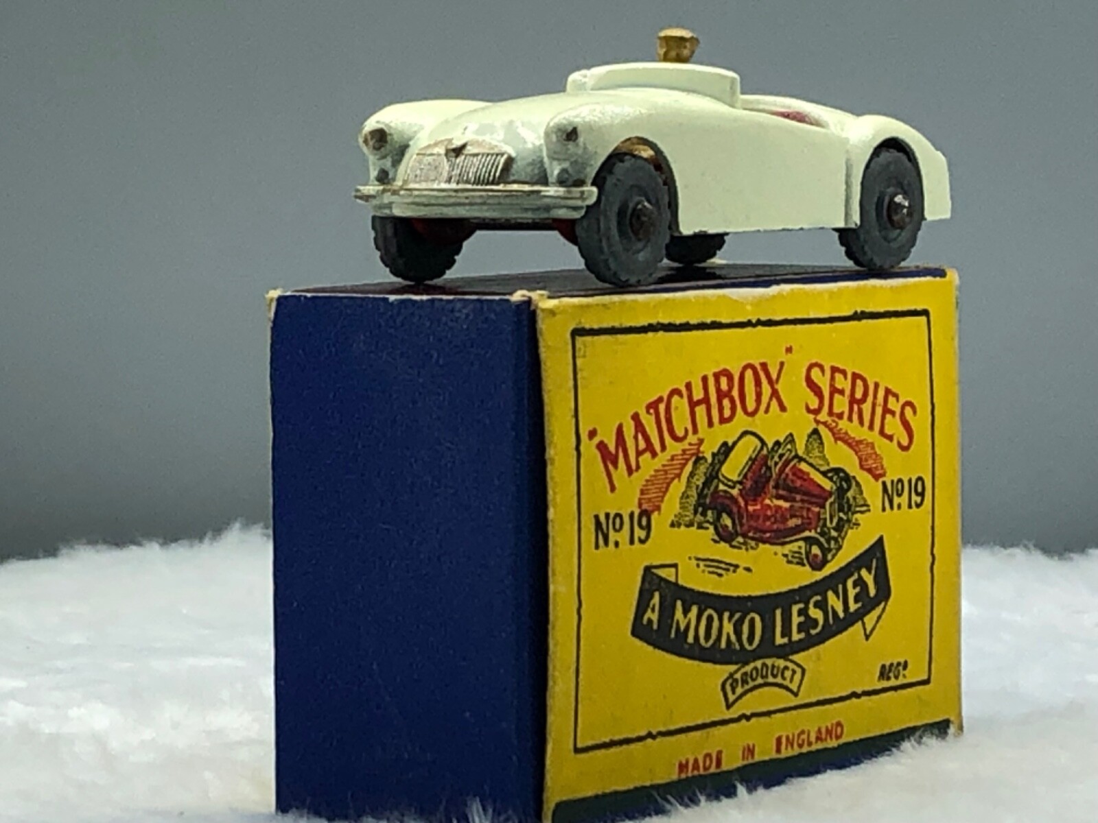 Matchbox Lesney No.19B MGA Sports Car 1958 Mint,Gen,In Original Box