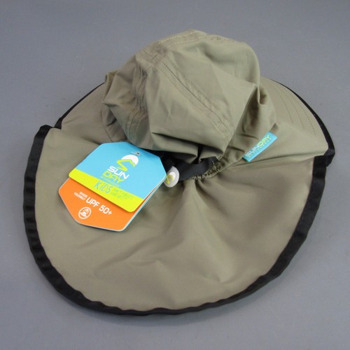 Sunday Afternoons Kids Play Hat, Toddler Sun Hat, Sand/Black, Small UPF 50+ - Picture 2 of 5