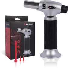 Hotdevil Butane Torch 10g Refillable Cooking Kitchen Torch Adjustable Flame