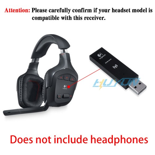 Receptor Dongle USB para Auriculares para Juegos Logitech G930 Adaptador USB - Imagen 2 de 6