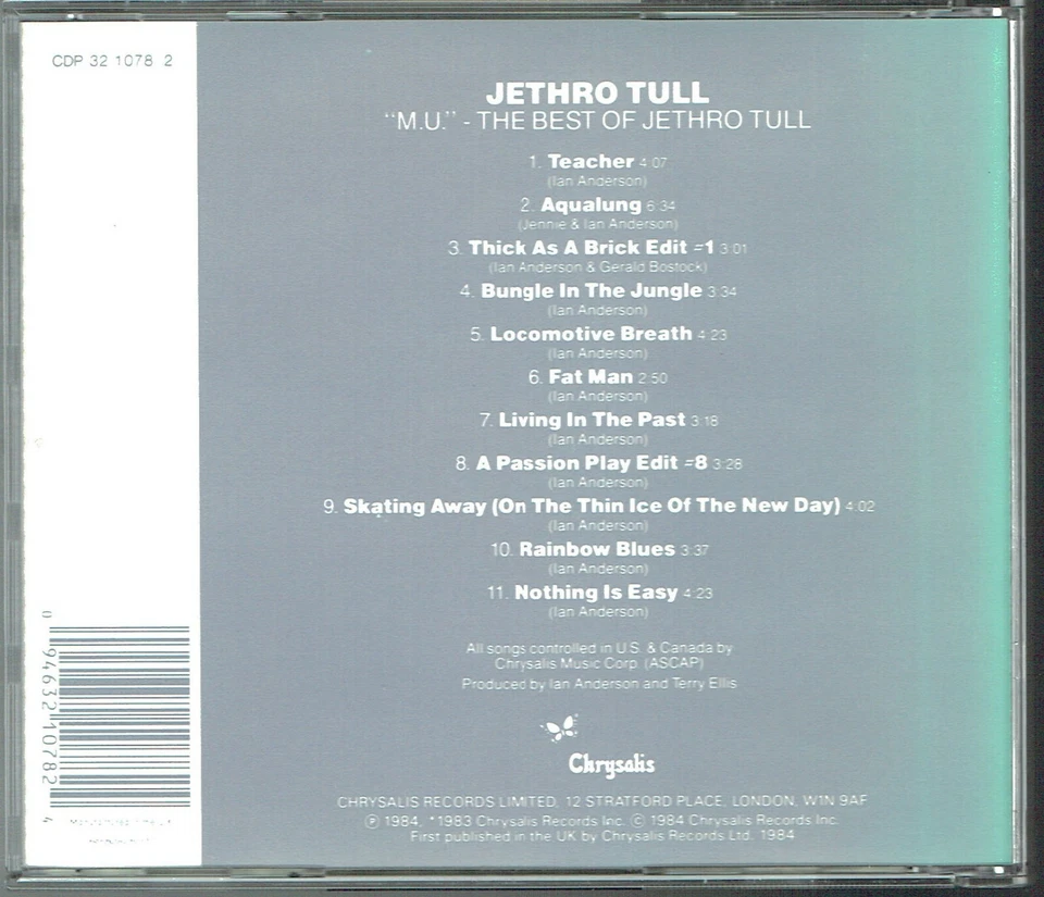 (CD) Jethro Tull M.U. - The Best Of Jethro Tull - Locomotive Breath, Aqualung - Bild 2 von 2