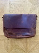 HANDMADE Laptop Bag 15 Inch Brown Mens Womens Genuine Leather