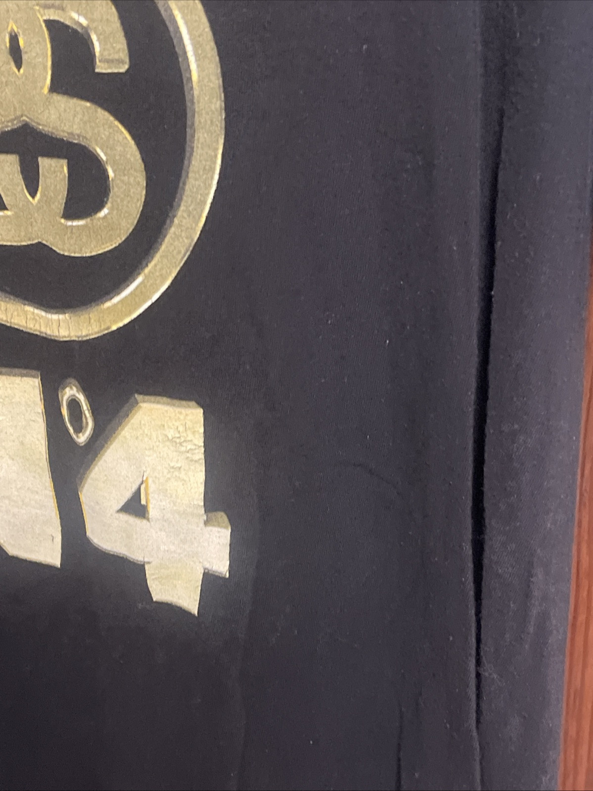 Stussy No. 4 Gold Tee #1903585 Black Unisex Size Medium - Limited! image 9