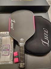 NEW Luzz Glider cannon Pickleball Power Paddle FREE cover / pink over grip