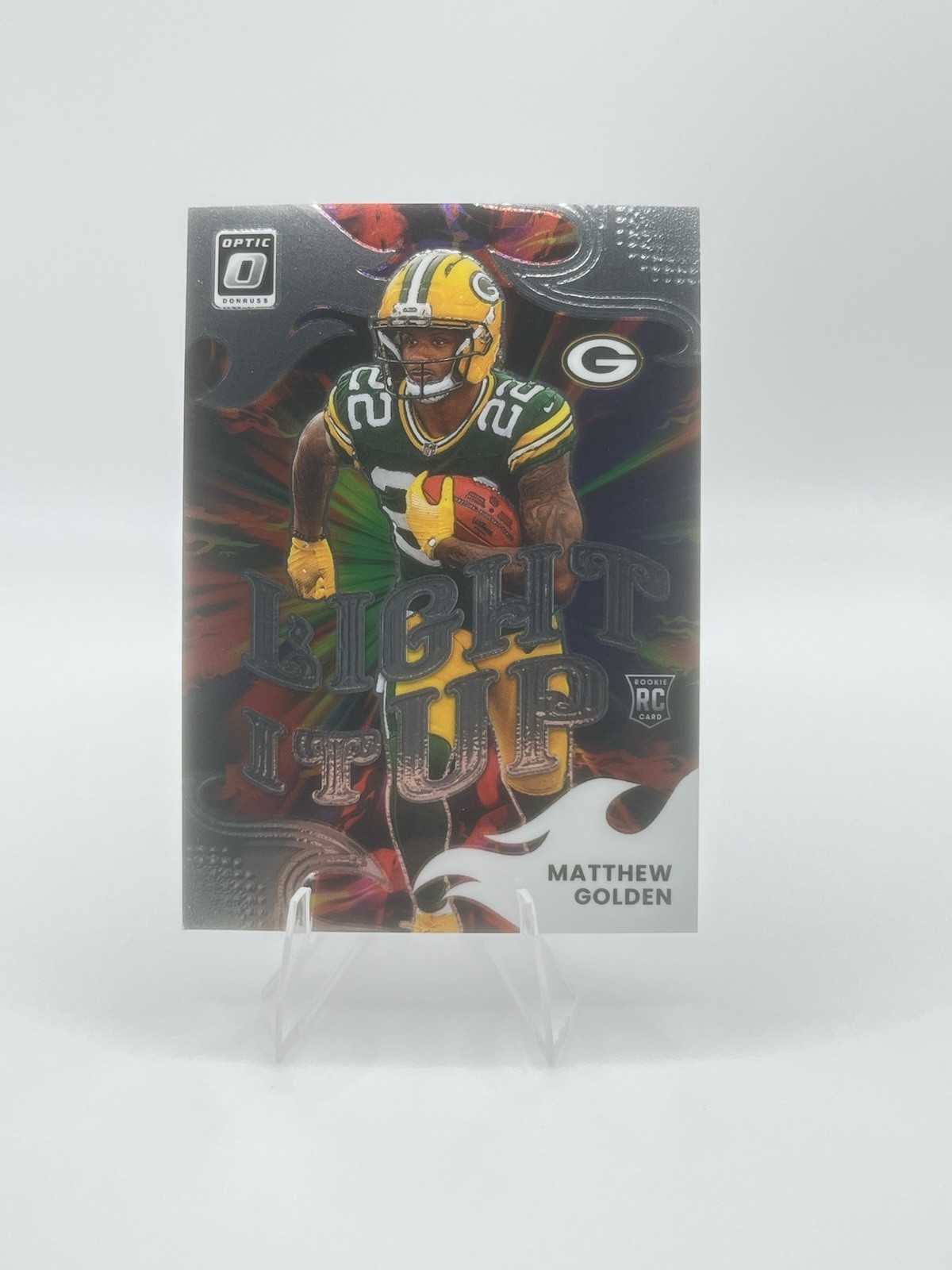 2025 Panini Donruss Optic Matthew Golden Light It Up #10 (RC) - Packers