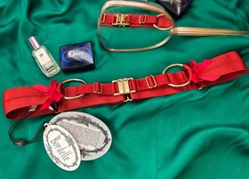 Bordelle Burnt Red Adjustable Belt One Size NWT