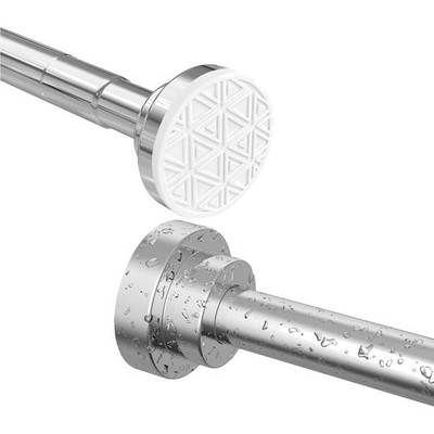 Gardinenstange ohne Bohren 60-290cm Edelstahl Silber Spannstange Vorhang Klem...