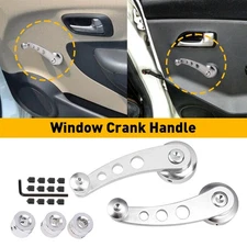 2 PCS UNIVERSAL CAR BILLET ALUMINUM WINDOW CRANK HANDLE WINDER TRUCK PICKUP DOOR