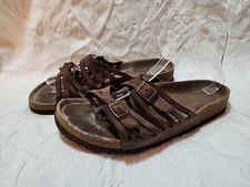 Birkenstock Granada Women's Sandal Brown Leather Size 40 Or 9.5