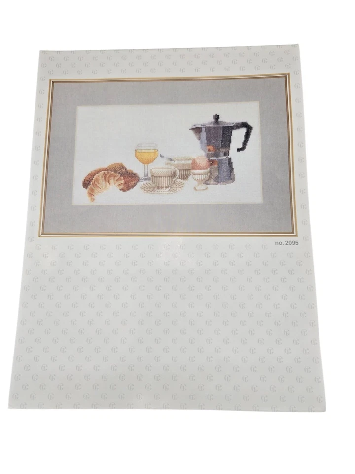 Kit punto de cruz Thea Gouverneur Petit Dejeuner #2095 café croissant desayuno Foto 2 de 4