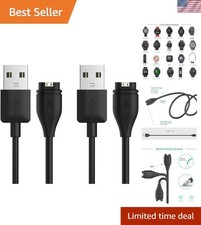Lightweight 1M USB Charger Cable for Garmin Watches - Safety Protect Features
