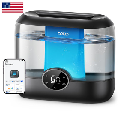 Dreo Smart Humidifiers For Bedroom 6L Top Fill Supersized Cool Mist Humidifier