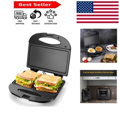 Easy-Clean Electric Grill with Cool Touch Handle - Perfect for Hot Sandwiches