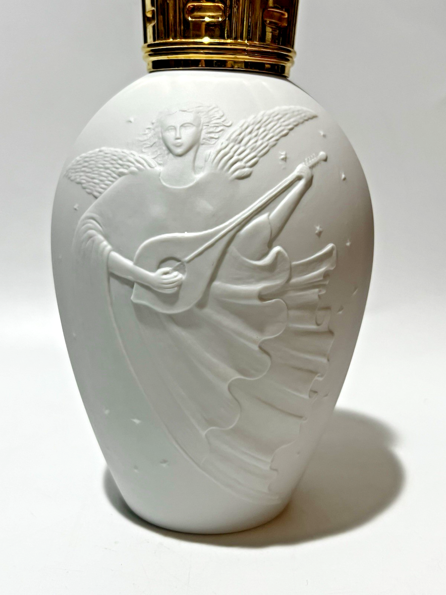 Lampe berger limoges porcelaine charles ahrenfeldt décor fleurs